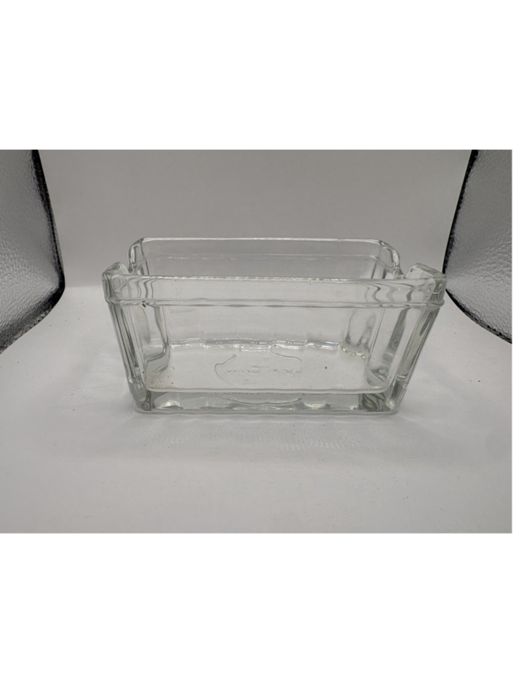 Anchor Hocking Ribbed Glass Sugar Packet Holder